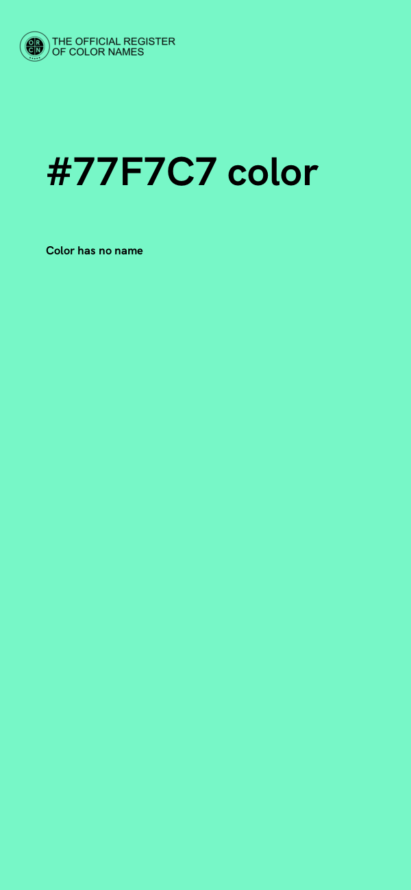 #77F7C7 color image