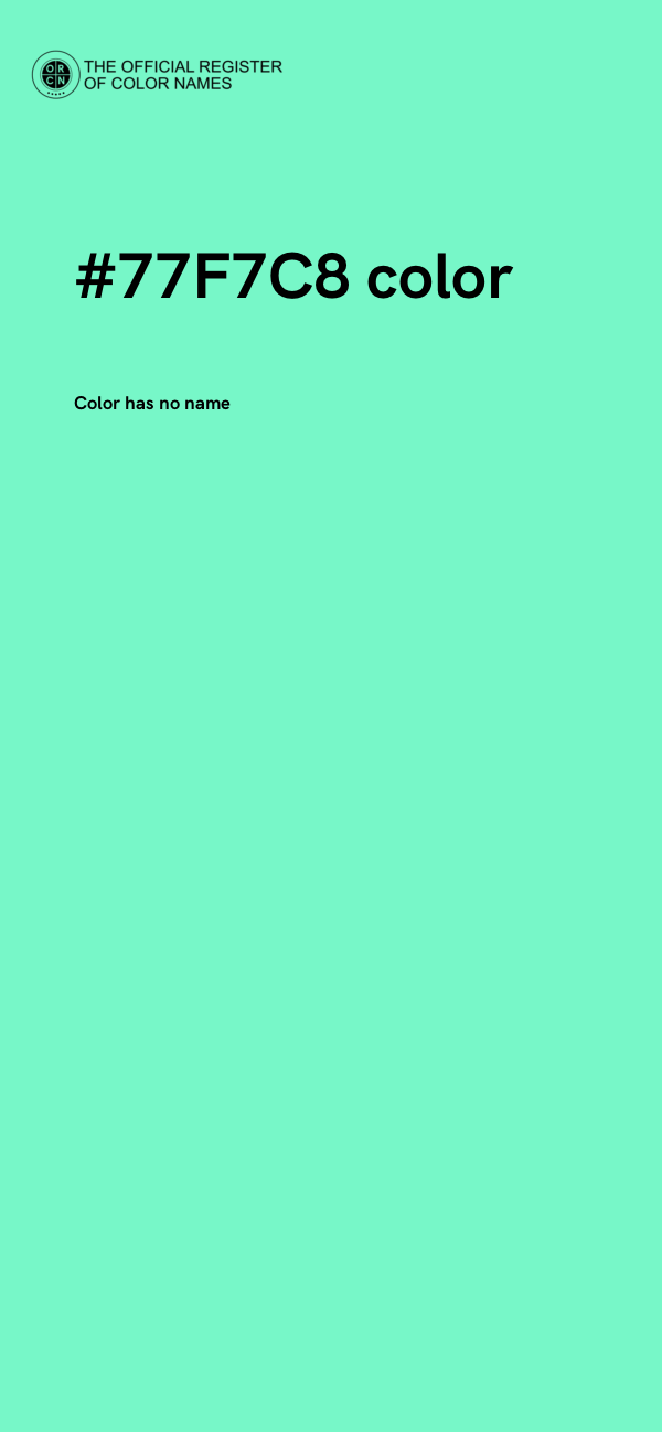 #77F7C8 color image