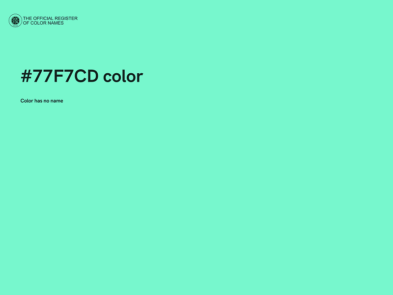 #77F7CD color image