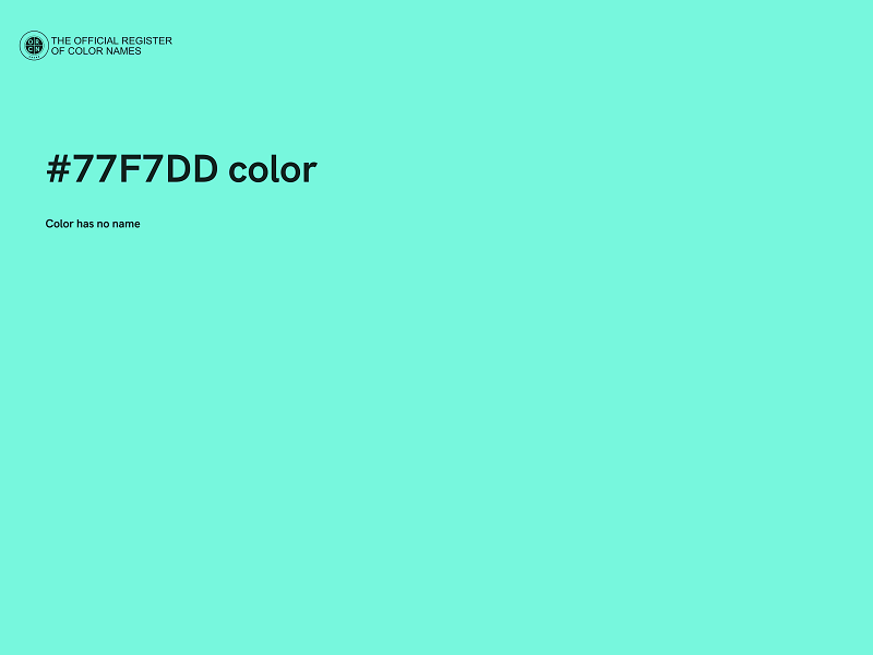 #77F7DD color image