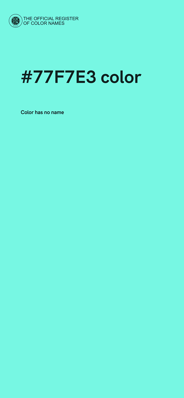 #77F7E3 color image