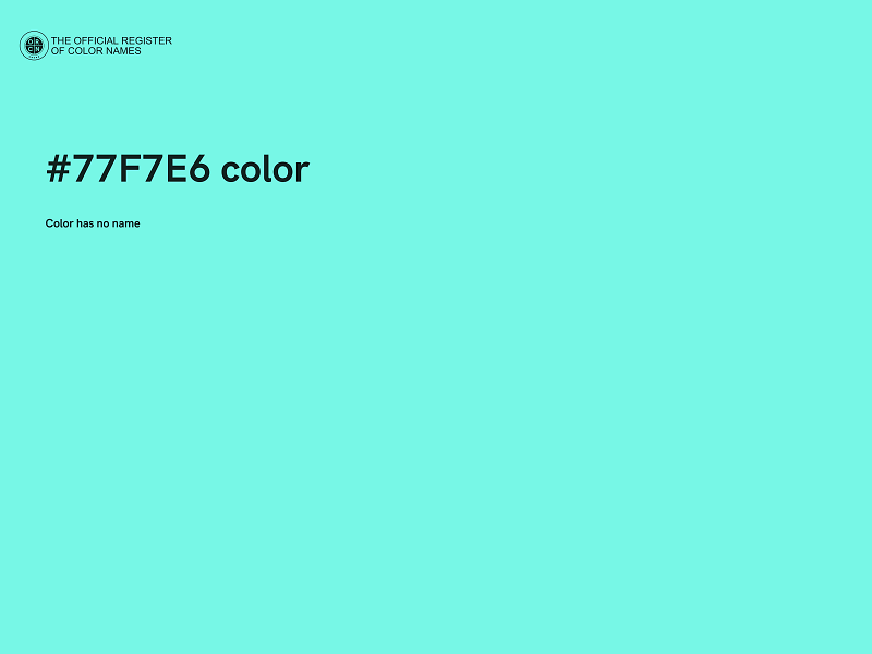 #77F7E6 color image