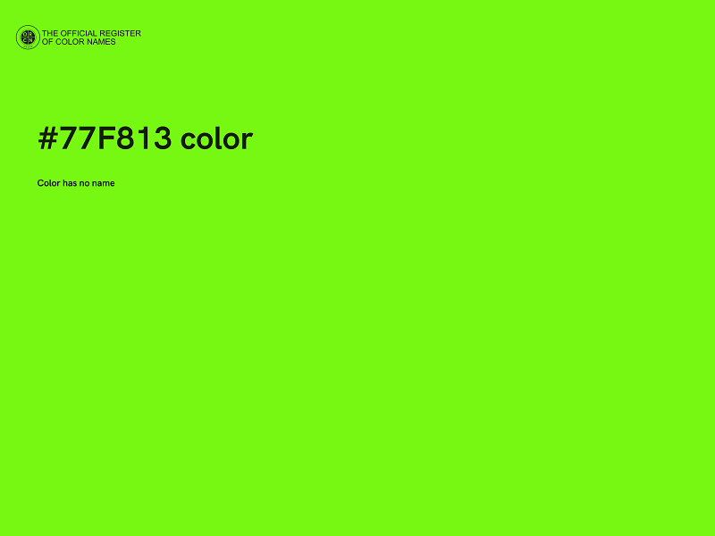 #77F813 color image