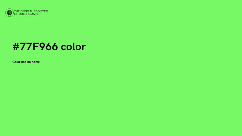 #77F966 color image