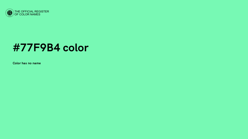 #77F9B4 color image