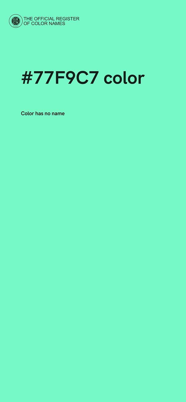 #77F9C7 color image