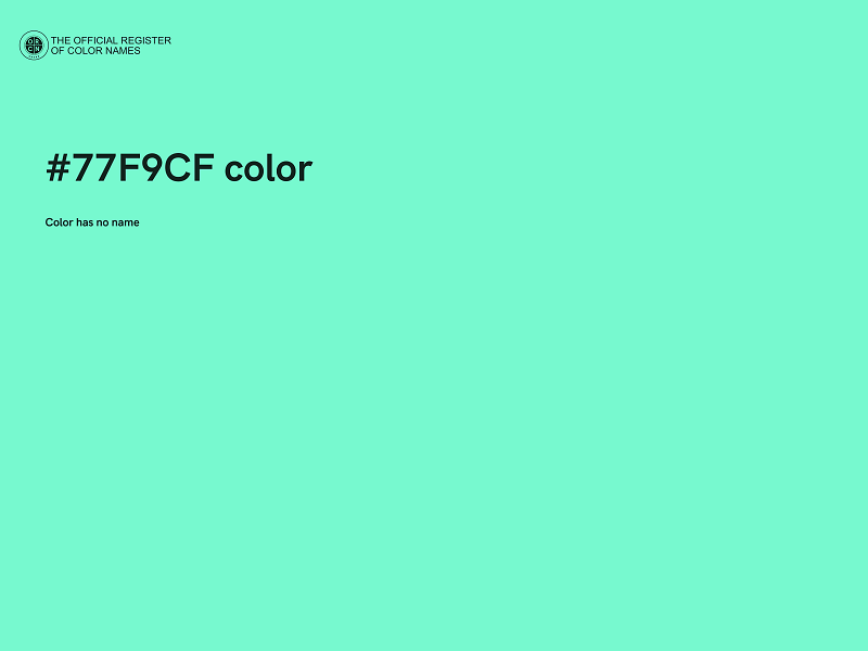 #77F9CF color image