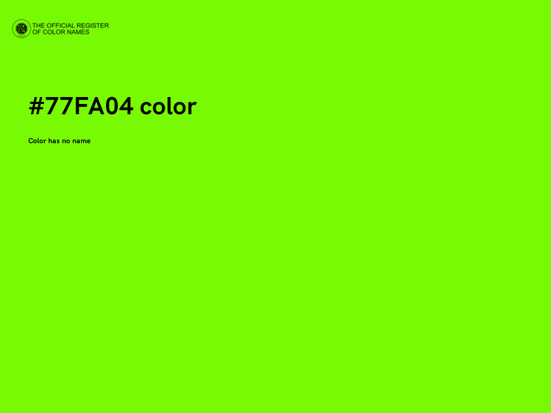 #77FA04 color image