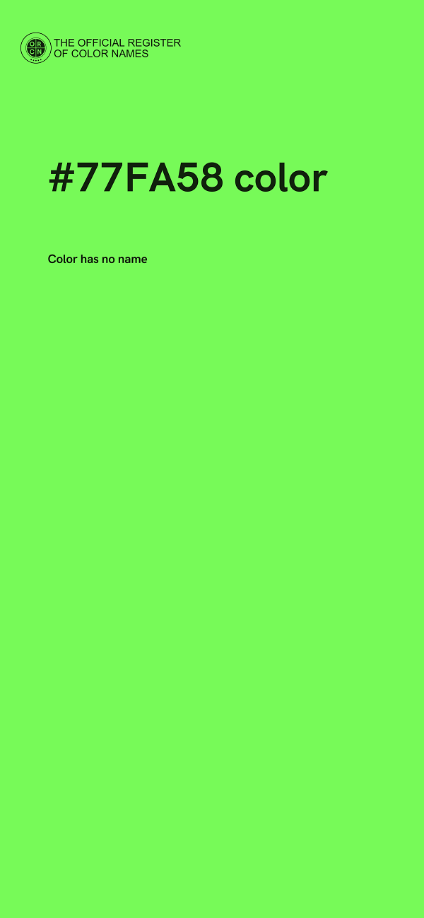 #77FA58 color image