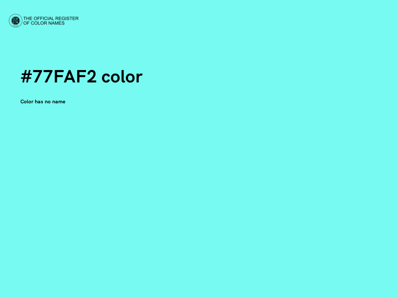 #77FAF2 color image