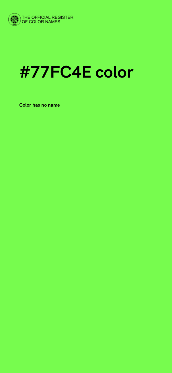 #77FC4E color image