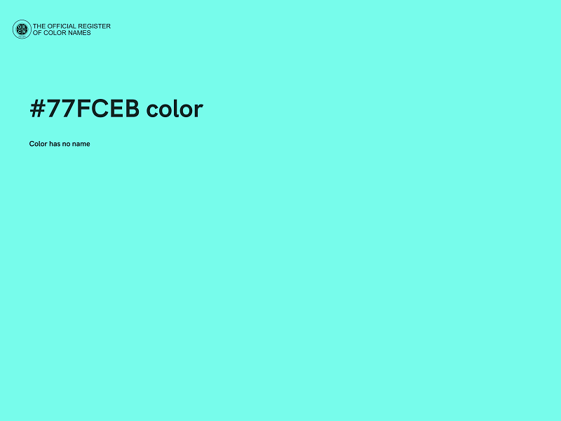 #77FCEB color image