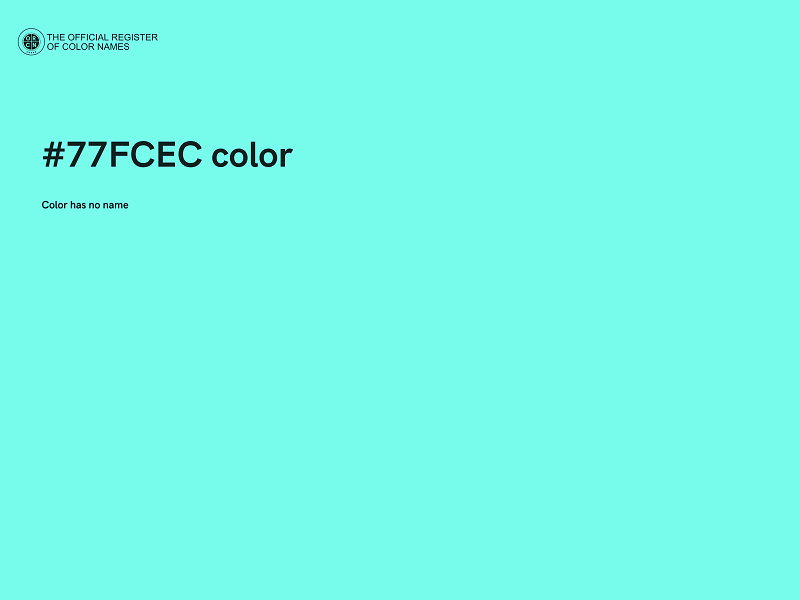 #77FCEC color image