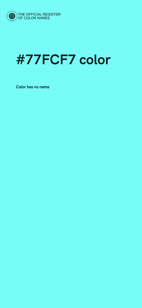 #77FCF7 color image