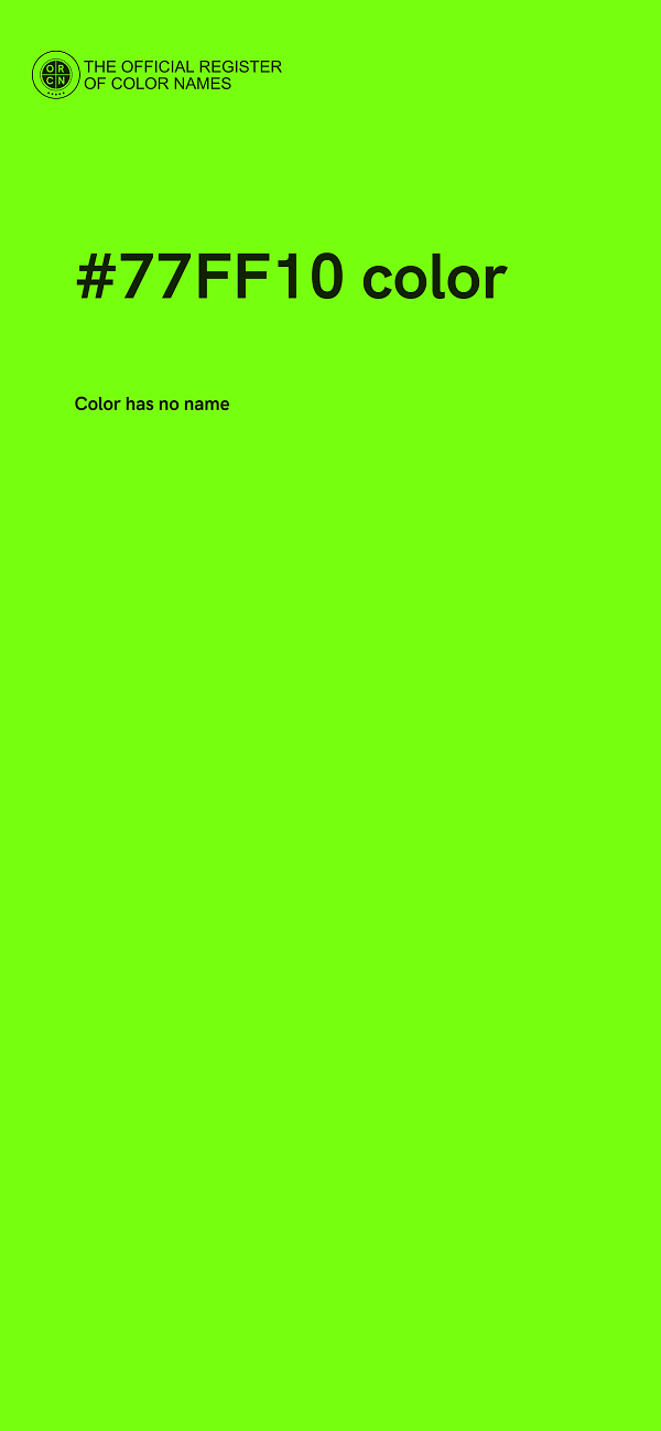 #77FF10 color image