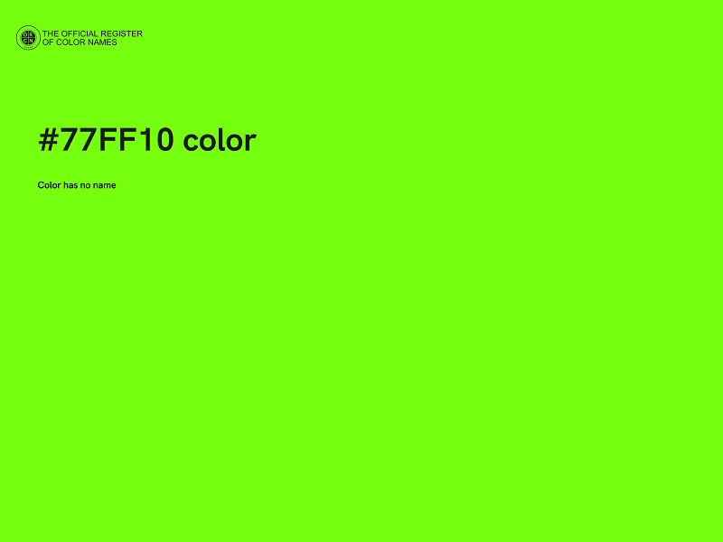 #77FF10 color image
