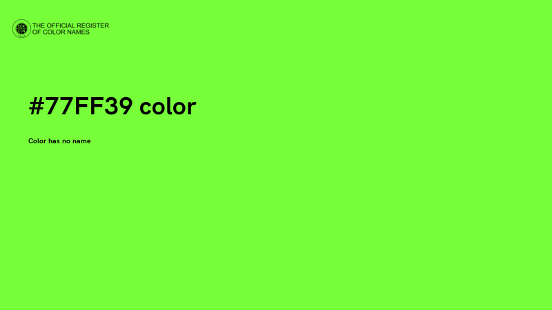#77FF39 color image