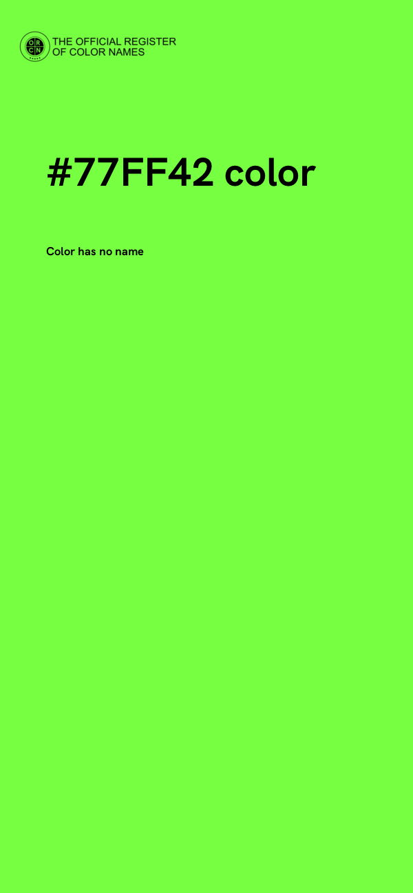 #77FF42 color image