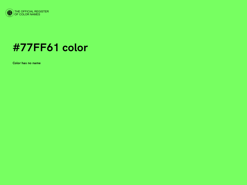 #77FF61 color image