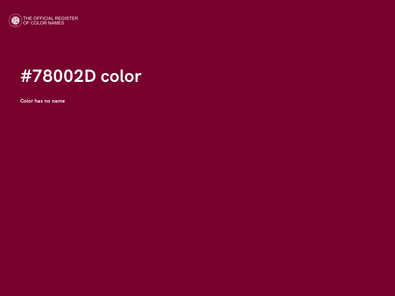 #78002D color image