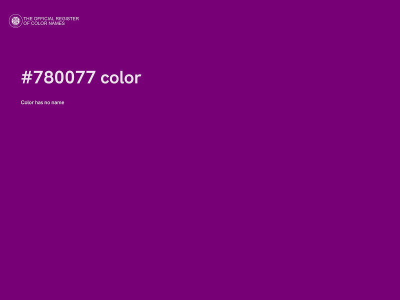 #780077 color image