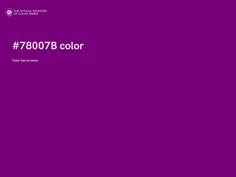 #78007B color image