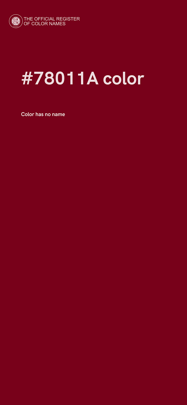 #78011A color image