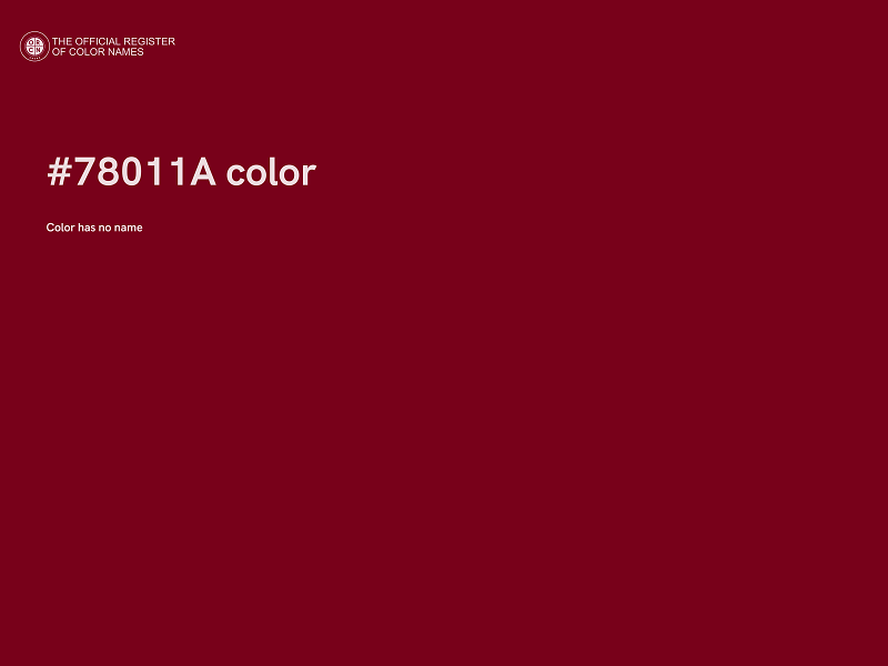 #78011A color image