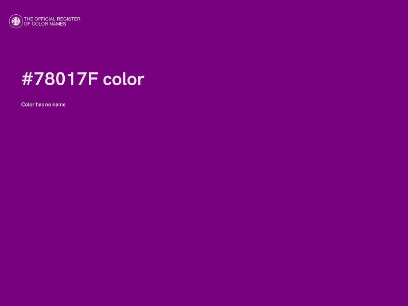 #78017F color image