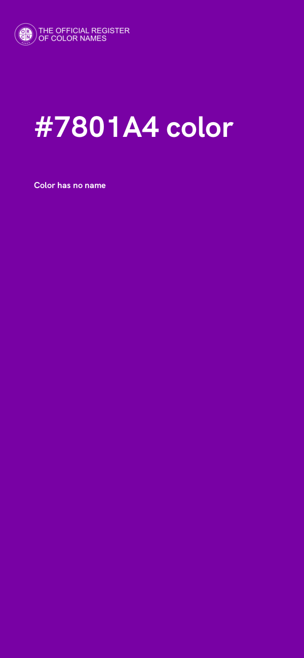 #7801A4 color image