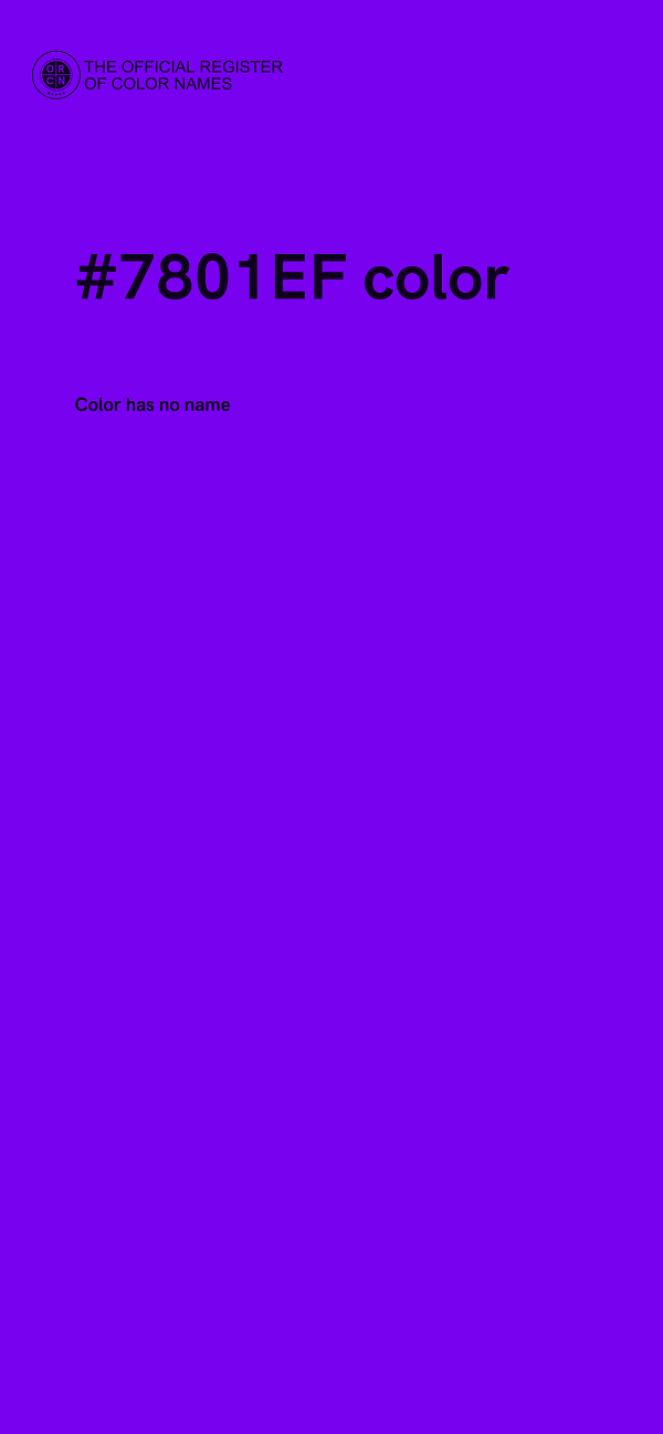 #7801EF color image