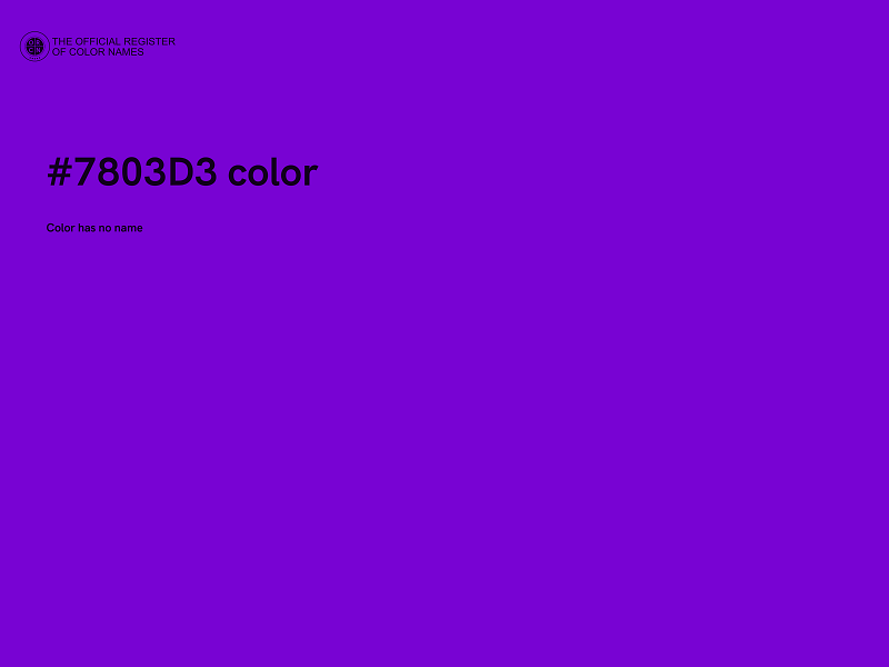#7803D3 color image
