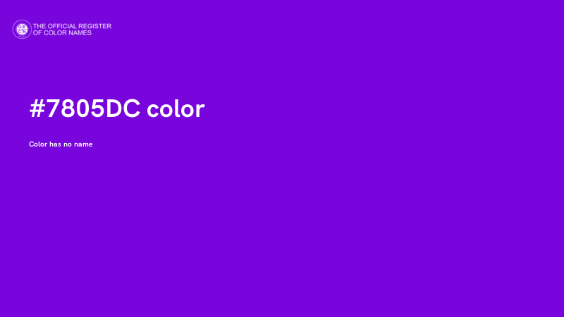 #7805DC color image