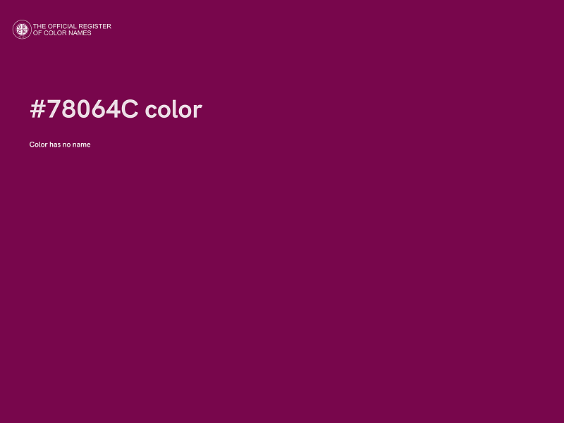 #78064C color image