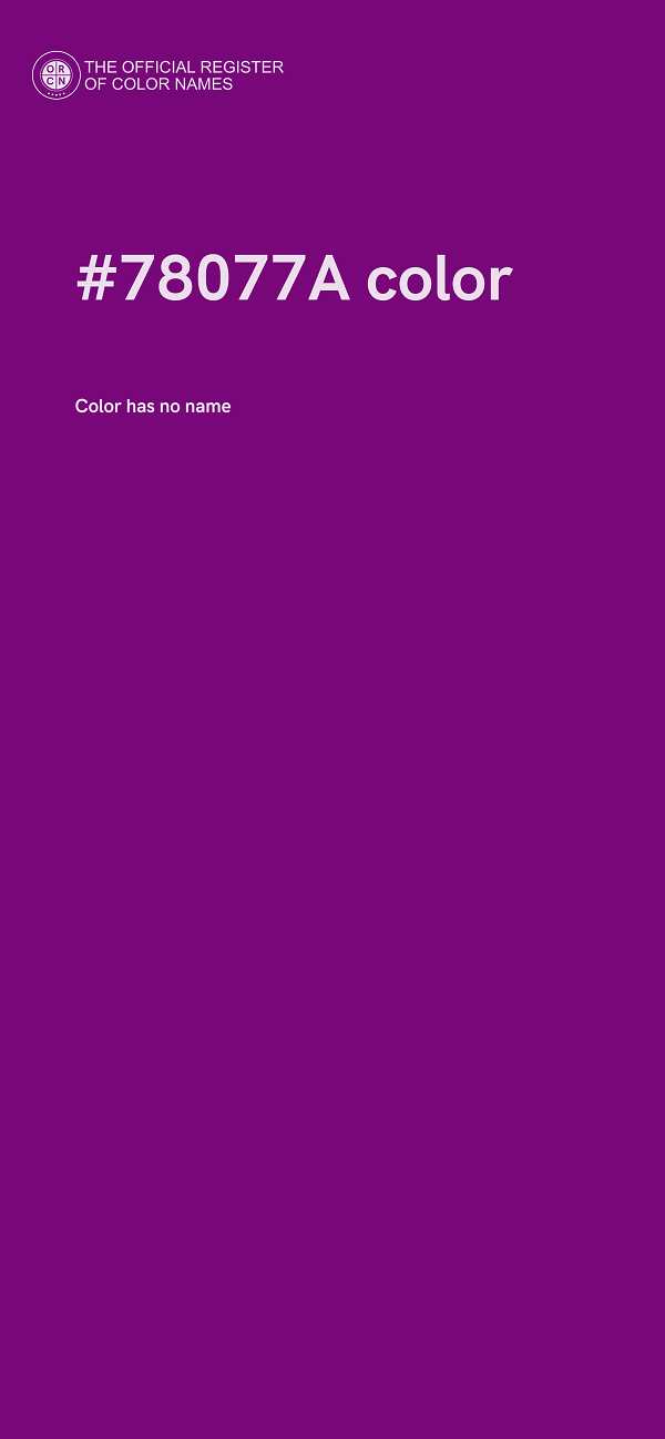 #78077A color image