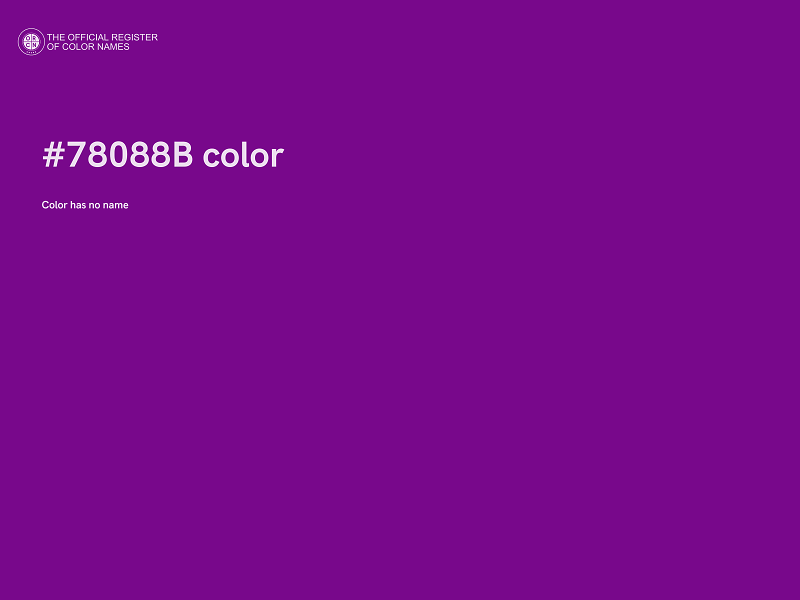 #78088B color image