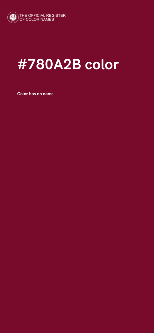 #780A2B color image