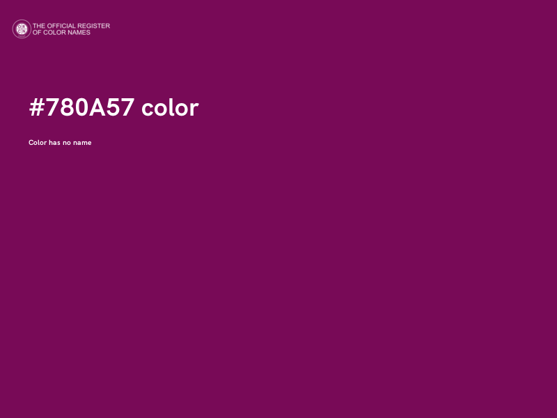 #780A57 color image