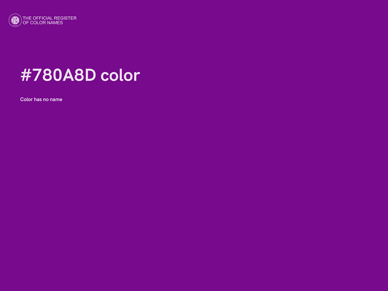 #780A8D color image