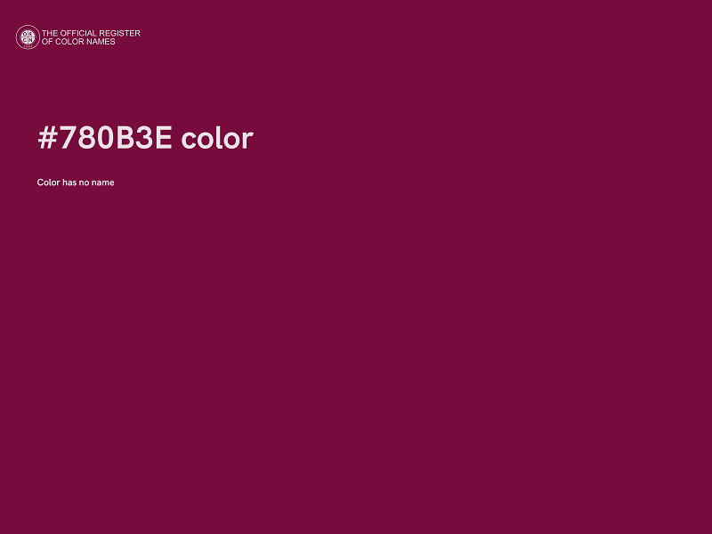 #780B3E color image