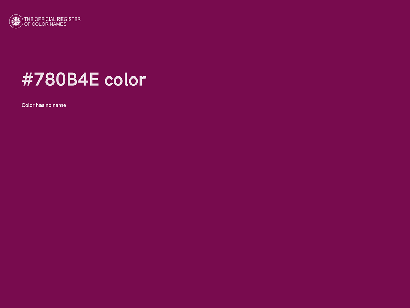 #780B4E color image