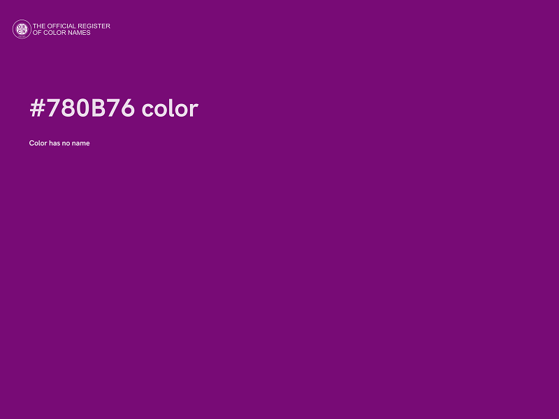 #780B76 color image