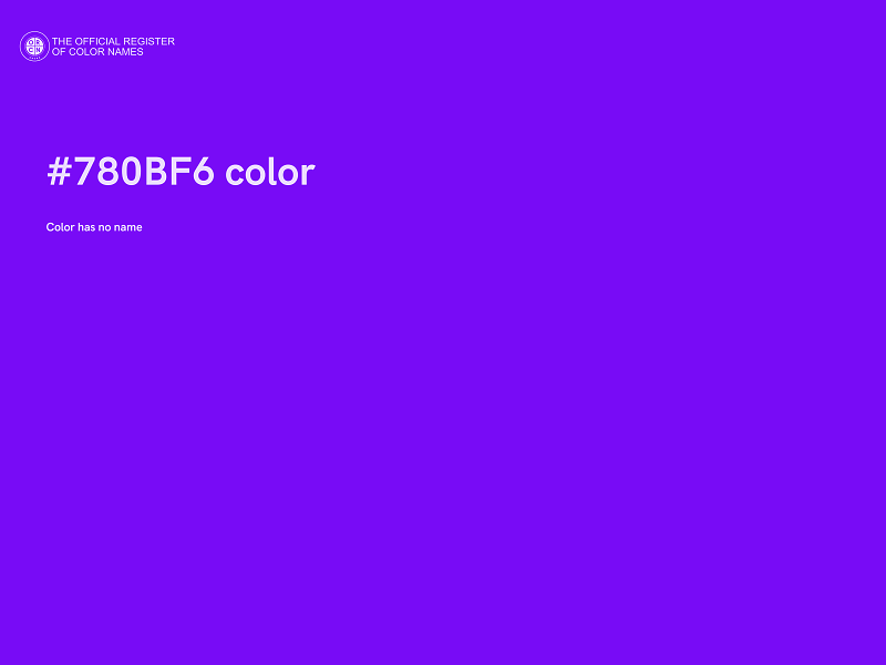 #780BF6 color image
