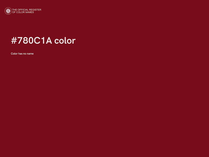 #780C1A color image