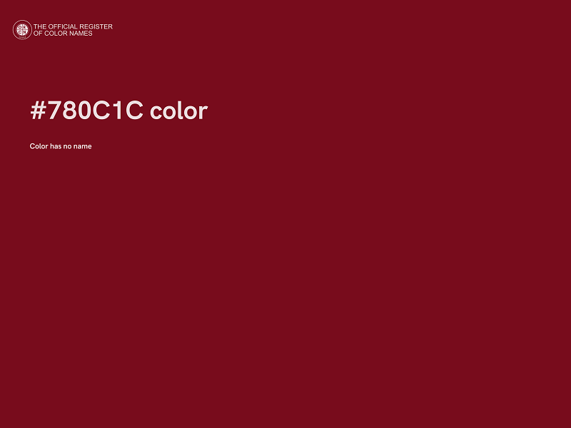 #780C1C color image