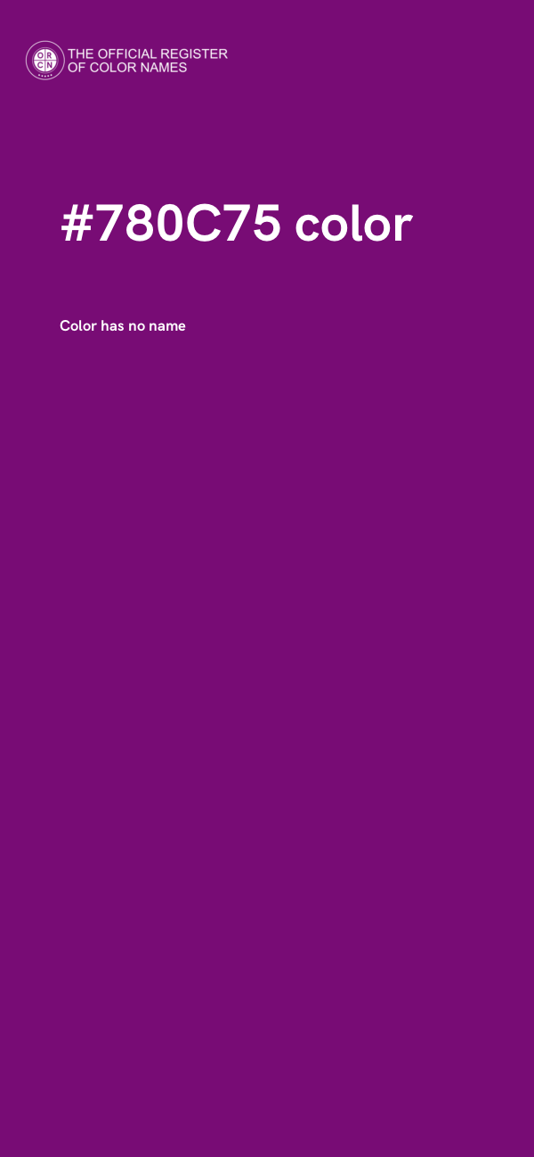 #780C75 color image
