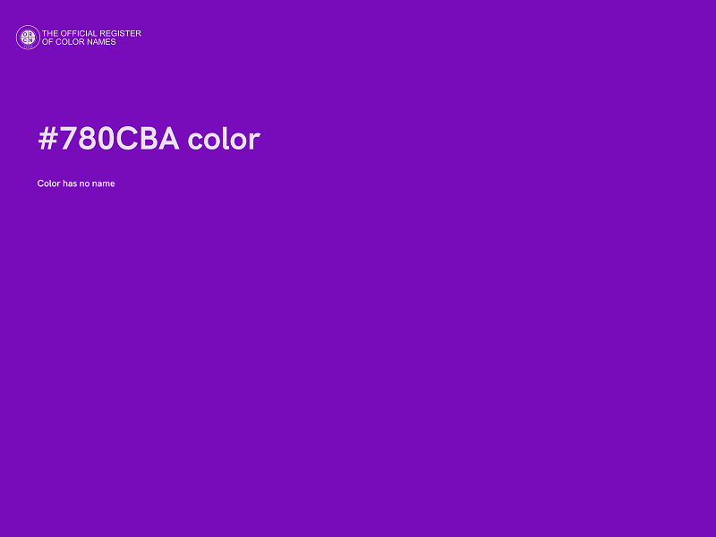 #780CBA color image