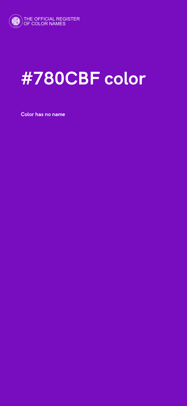 #780CBF color image