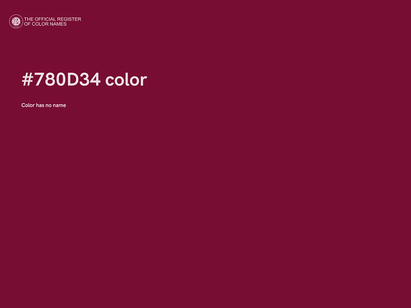 #780D34 color image