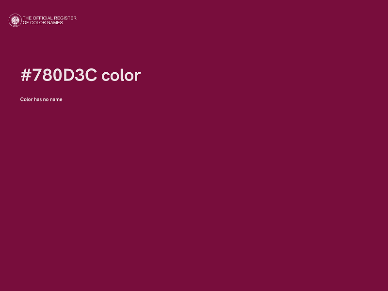 #780D3C color image